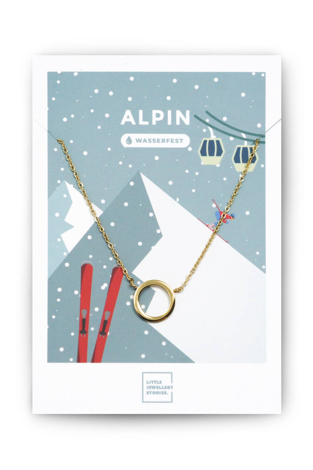 🔥 Schmuck Set ALPIN | 12 x Halsketten und 12 x Ohrringe: Gold