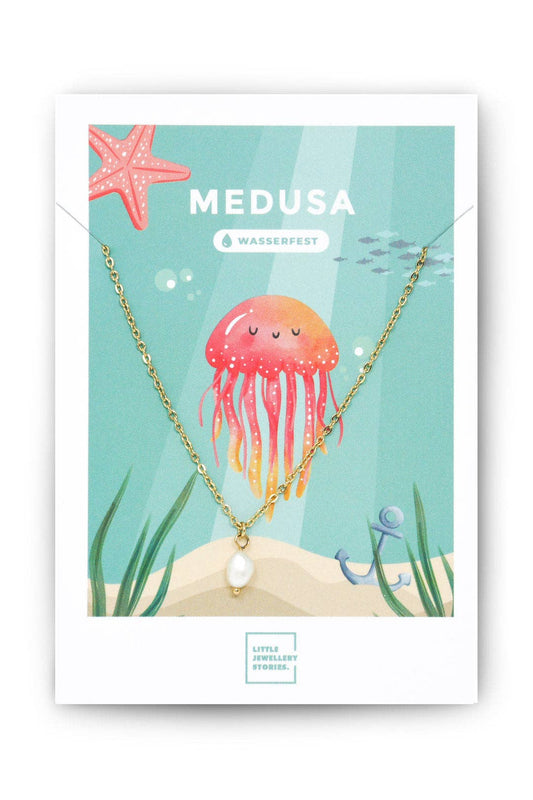 Halskette MEDUSA | Edelstahl Gold Silber Schmuck: Silber