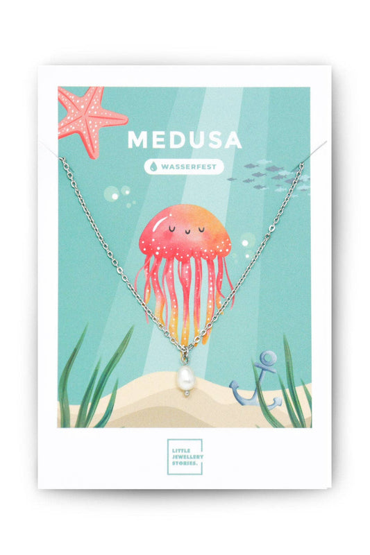 Halskette MEDUSA | Edelstahl Gold Silber Schmuck: Silber