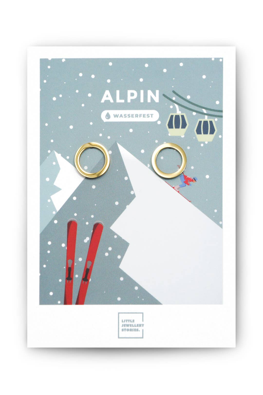 🔥 Schmuck Set ALPIN | 12 x Halsketten und 12 x Ohrringe: Gold