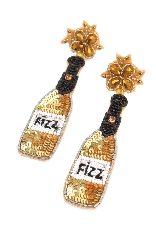 GOLD FIZZ FLASCHEN-OHRRINGE