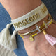PROSECCO BABY Statement Armband gewebt, bestickt