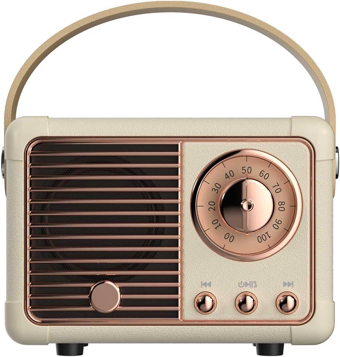 Vintage-Bluetooth-Lautsprecher: Schwarz