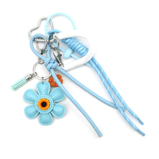 Taschenanhänger - FLEUR: Blau