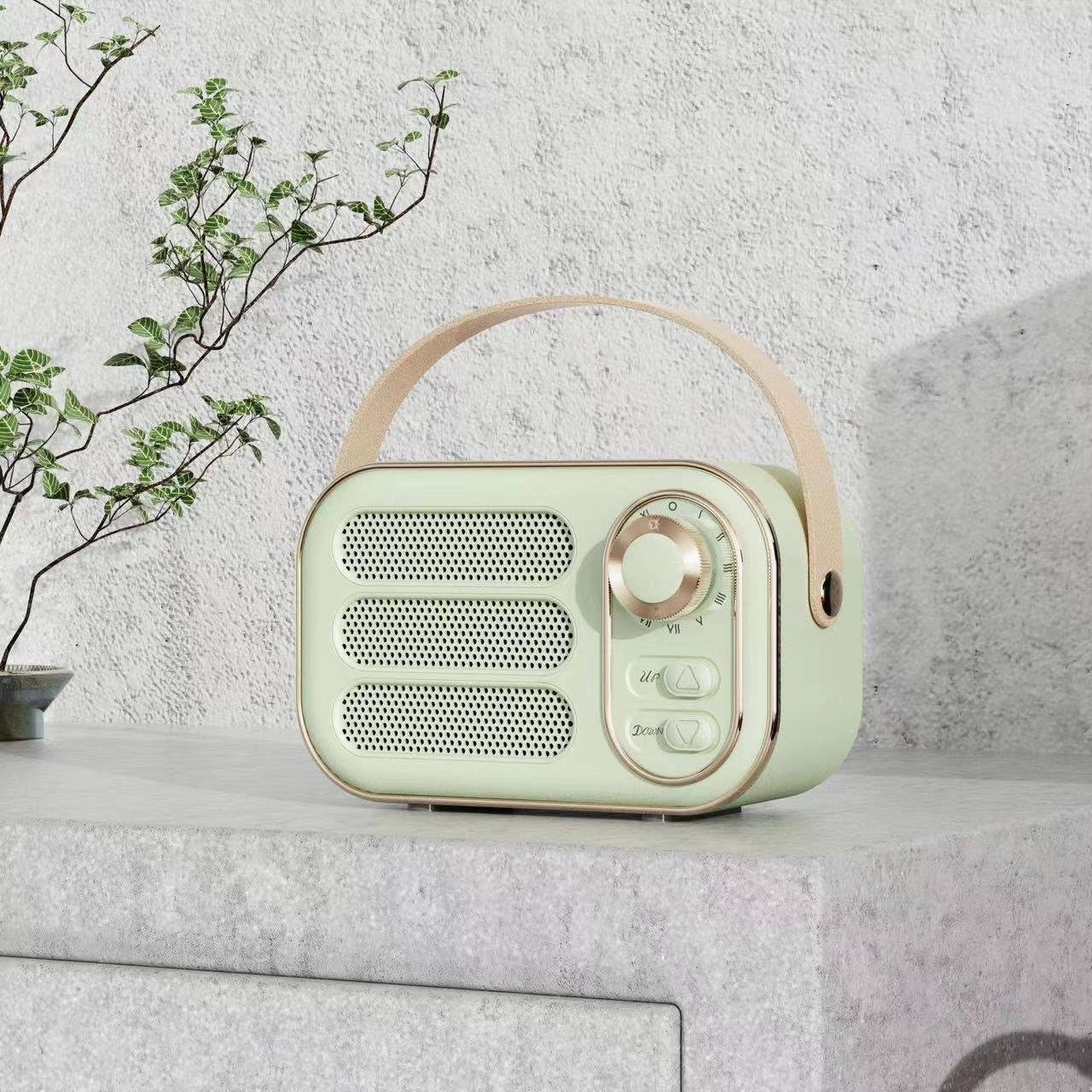 Vintage-Bluetooth-Lautsprecher: Marineblau
