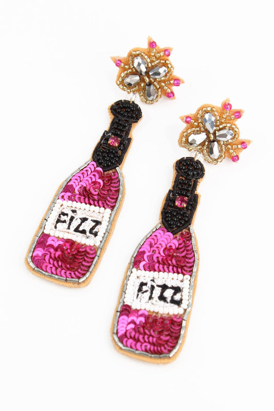 PINK FIZZ FLASCHEN-OHRRINGE