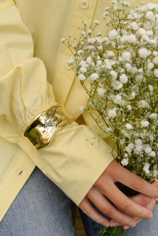 GOLDENER CHUNKY-ARMREIF